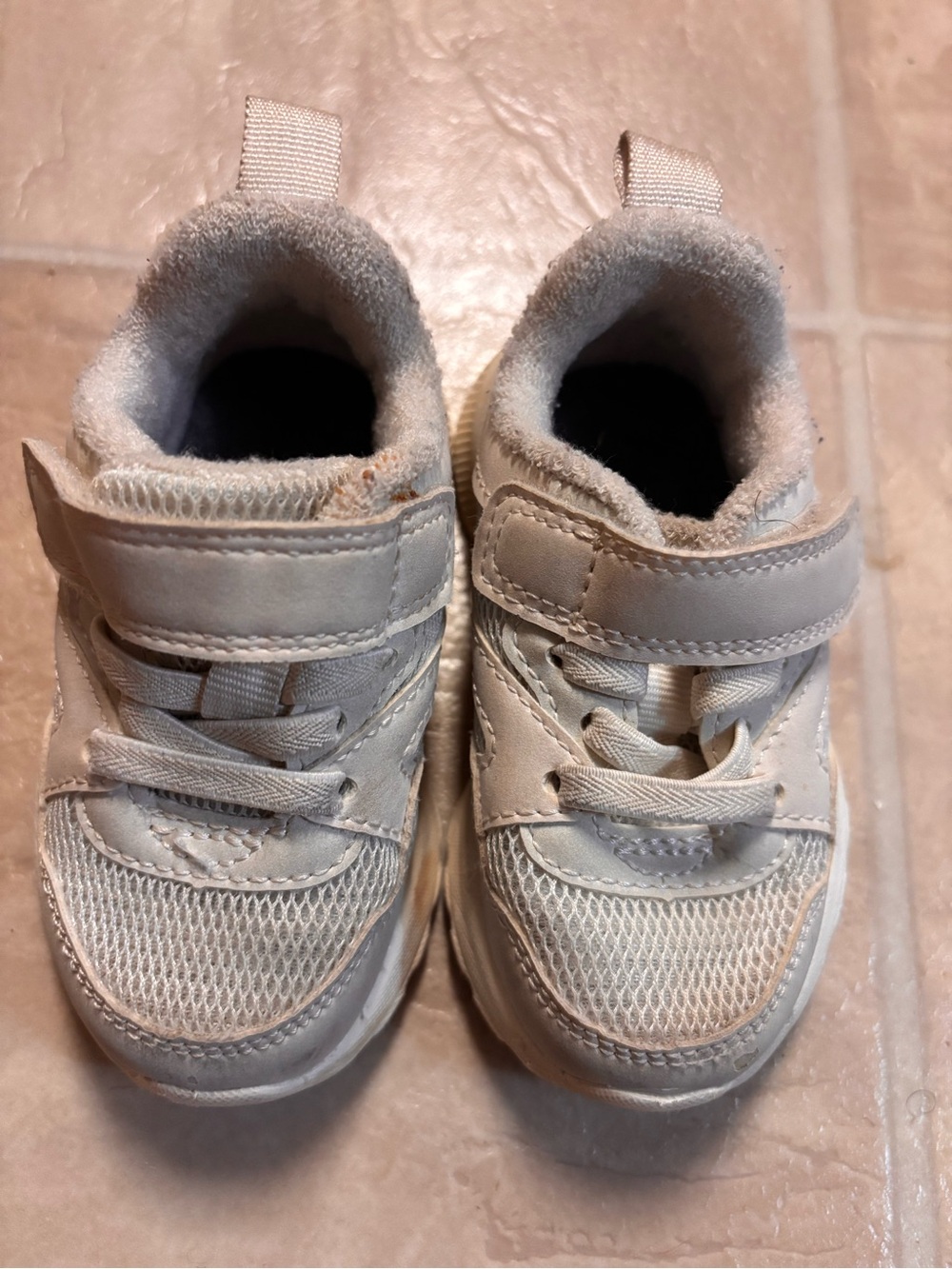 H&M White Kids Sneakers with Velcro Strap